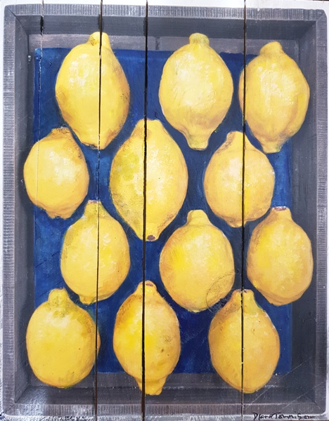 'Fruit Market: Lemons 12/30' by artist Diana Tonnison